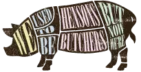 Old Slaughterhouse Pig Logo